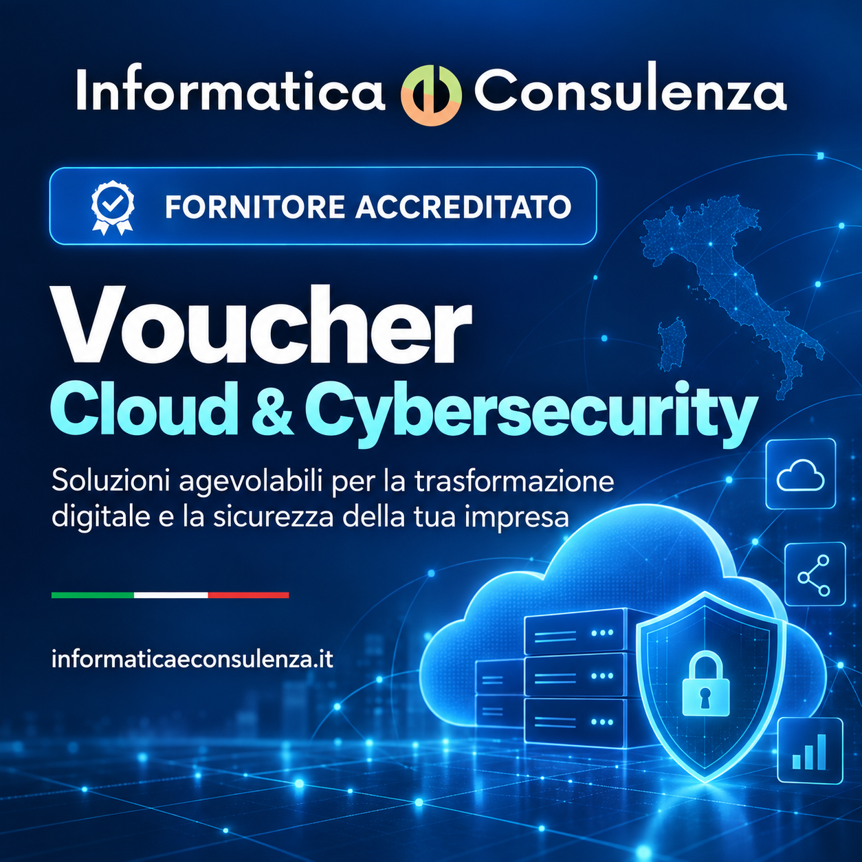 Informatica e Consulenza, fornitore accreditato per il Voucher Cloud & Cybersecurity MIMIT